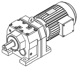 Мотор редуктор цилиндрический RD7 02